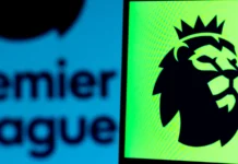 Logo of the Premier League on a phone