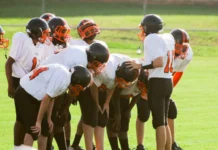 NFL boys playing American football