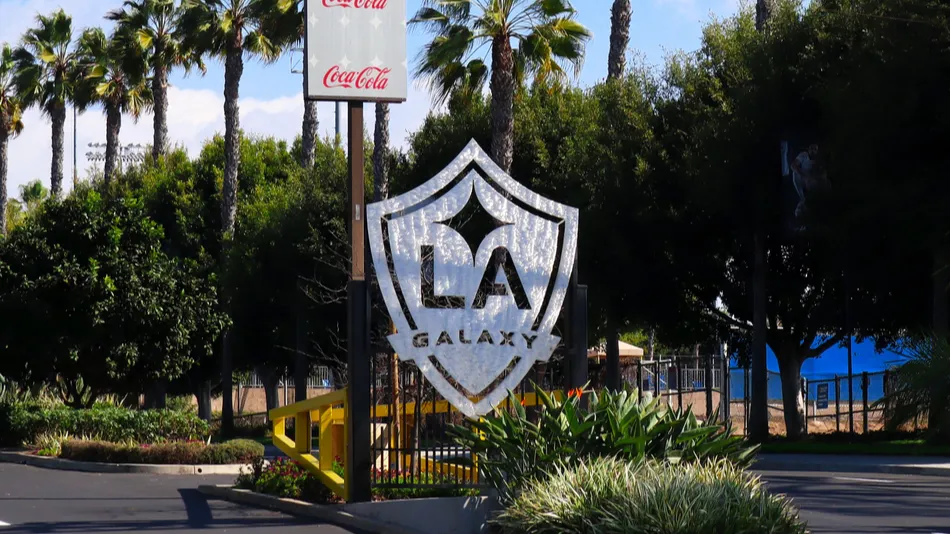 Entrance sign for the LA Galaxy professional soccer club