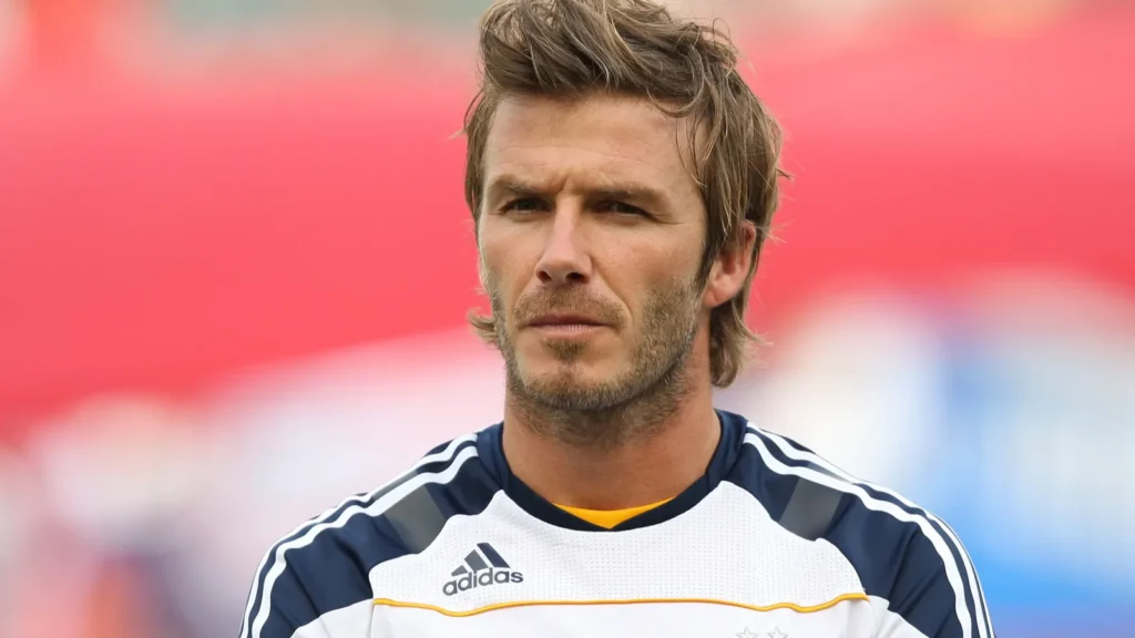 David Beckham before the game