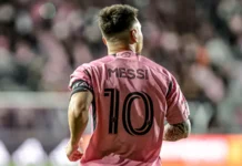 Lionel Messi in action on the field.