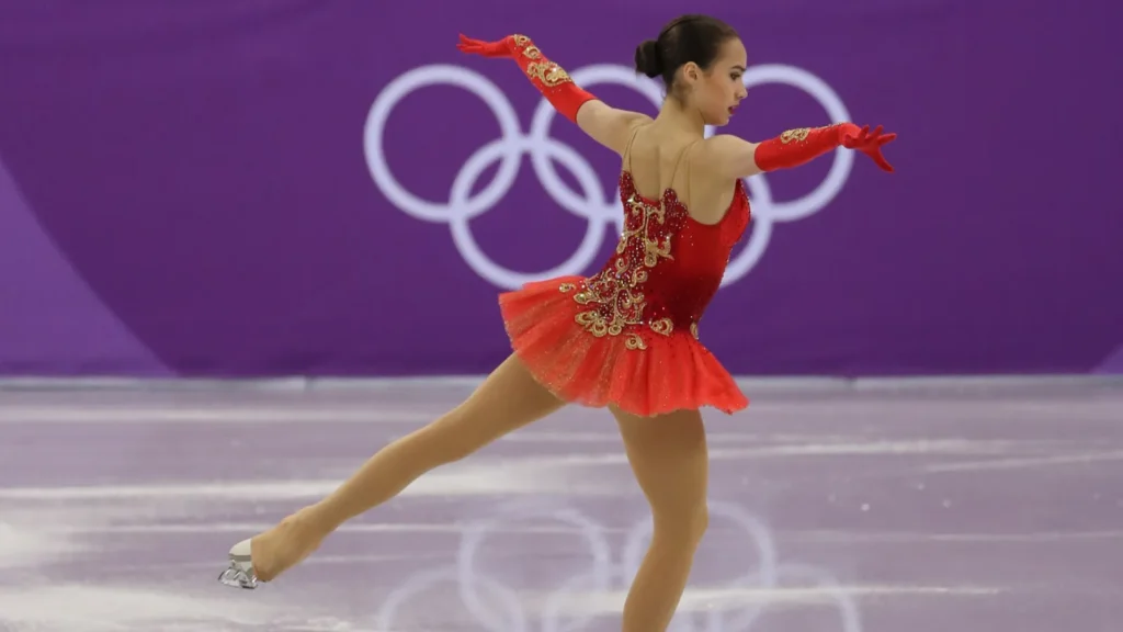 gangneung south korea  february 12 2018 olympic champion alina
