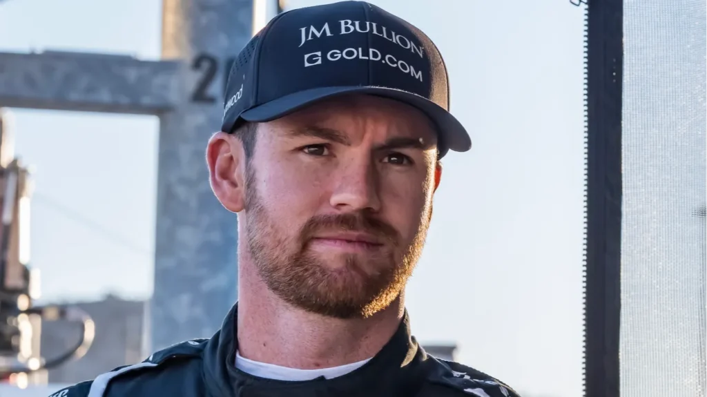 Focus shot of Kyle Kirkwood