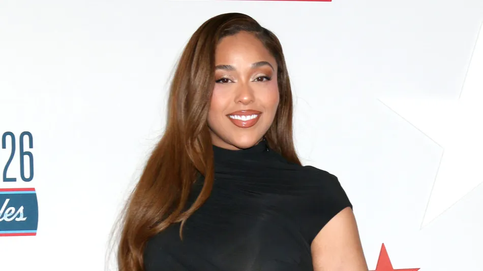 Jordyn Woods at the NBA All Star tipoff celebration