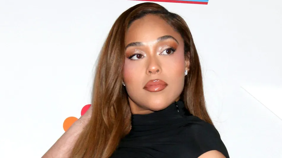Jordyn Woods at the NBA All Star tipoff celebration