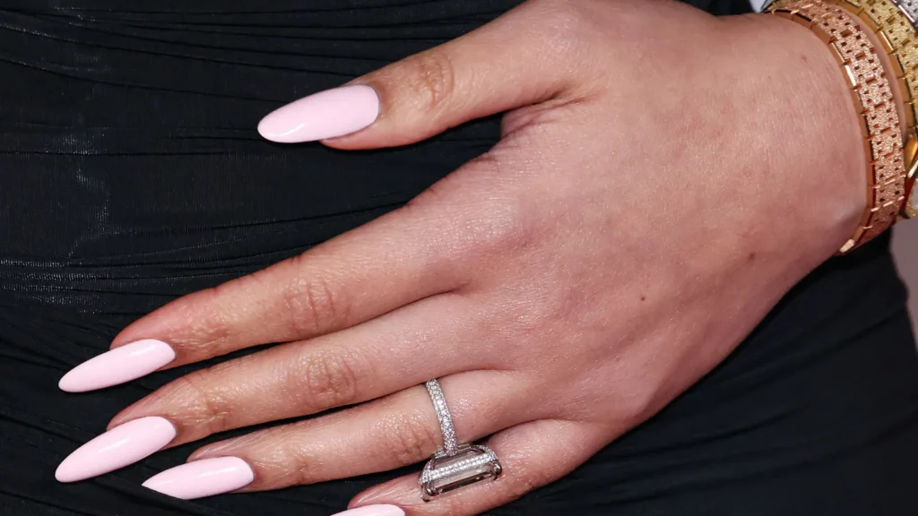 Jordyn Woods engagement ring and jewelry detail