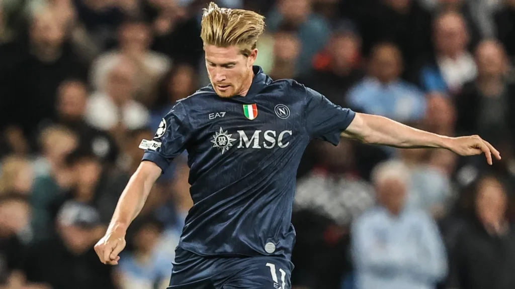 kevin de bruyne of napoli in action during the uefa