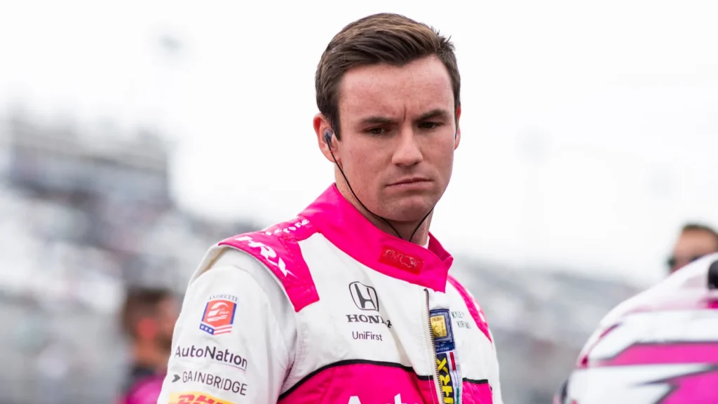 Kyle Kirkwood before a race.