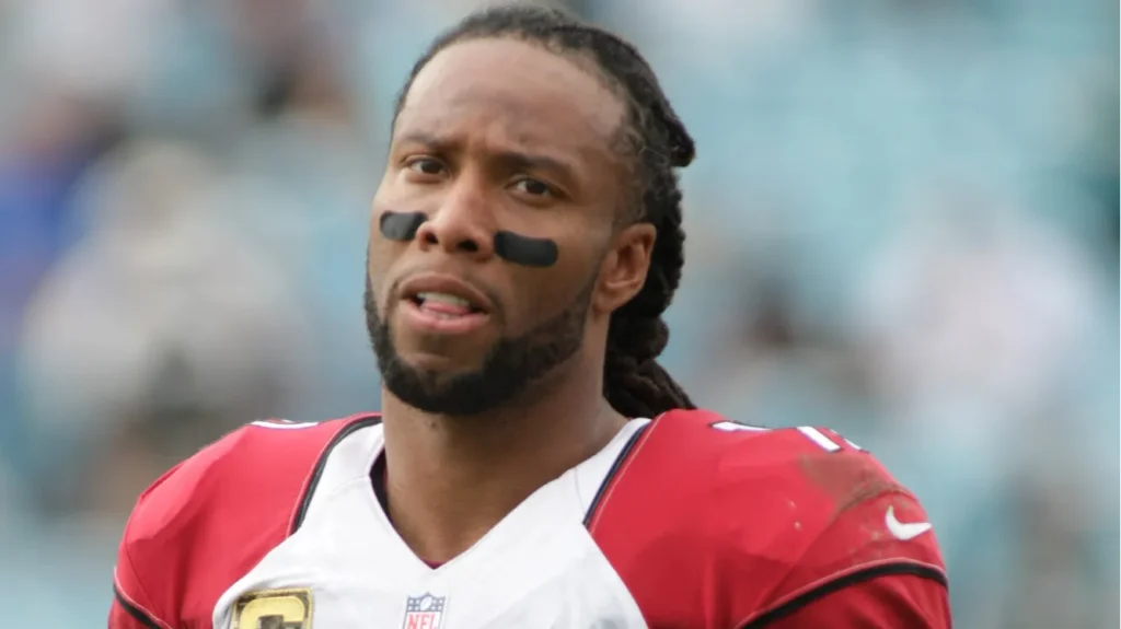 Larry Fitzgerald wide receiver for Arizona Cardinals in game action
