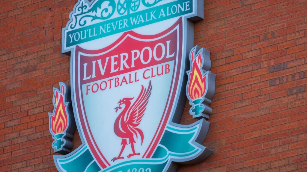 Exterior of the Anfield stadium