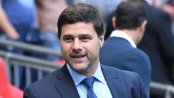 Mauricio Pochettino attends a football game.
