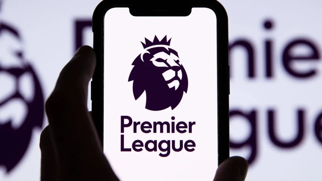 london uk  may 2021 premier league football logo on