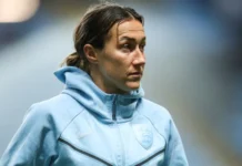 Lucy Bronze of England arrives at Coventry Building Society arena