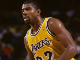 Magic Johnson during his time in LA Lakers
