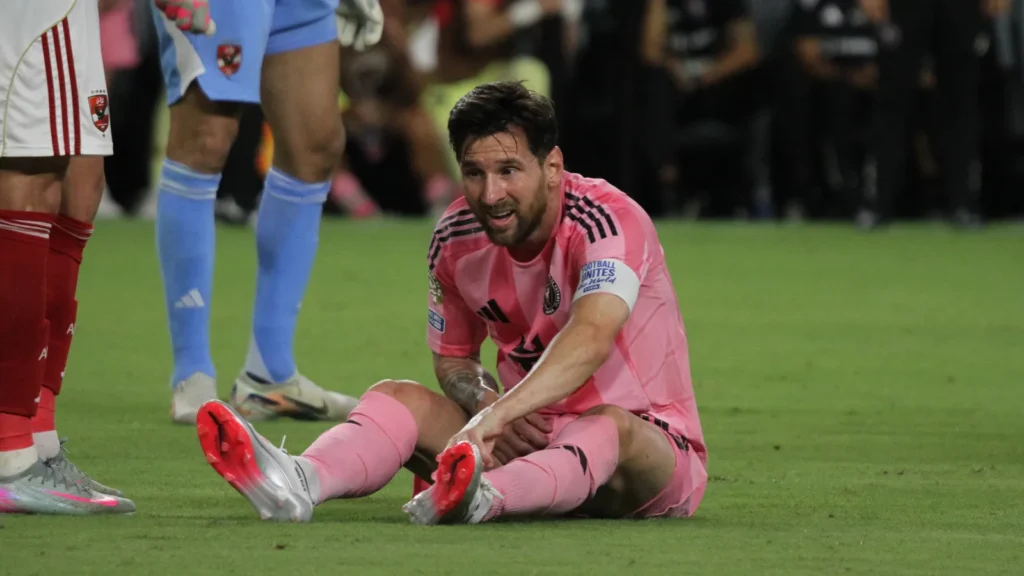 Lionel Messi during a game.