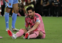 Lionel Messi during a game.