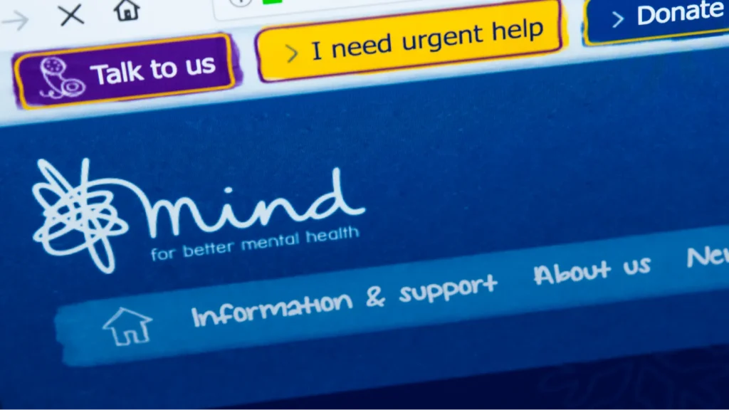 Mind mental health website