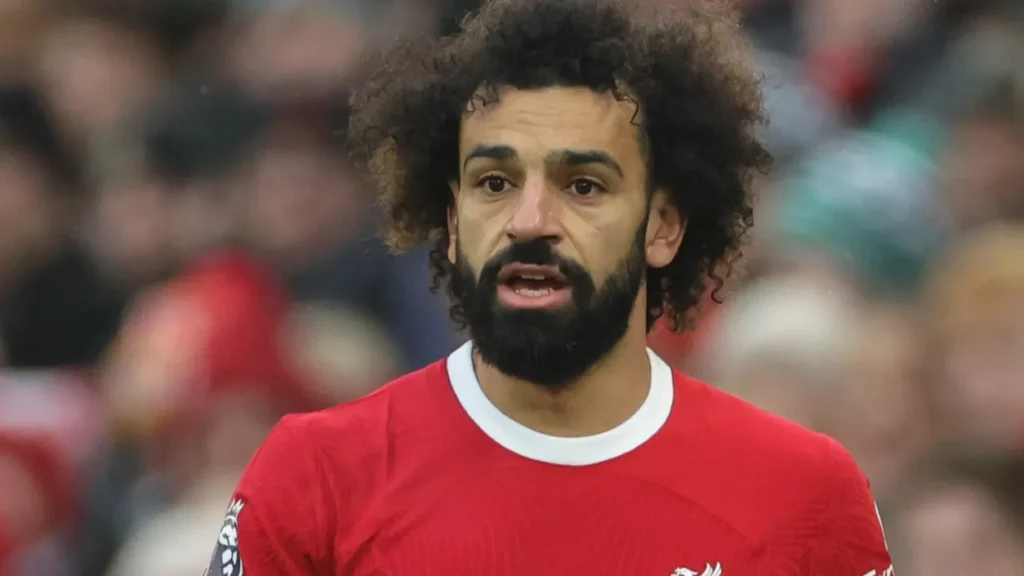 Mohamed Salah during a Premier League match