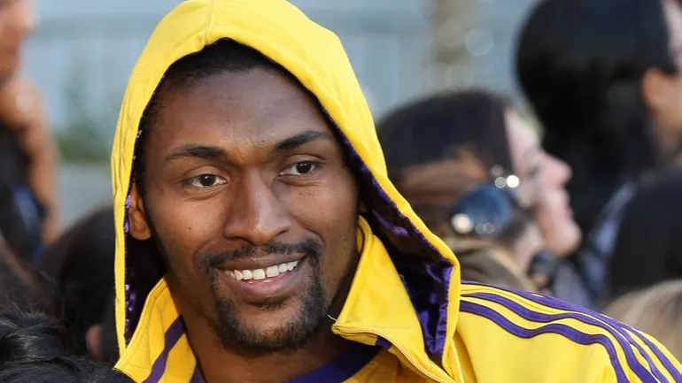 nba laker ron artest and guest attend the twilight saga