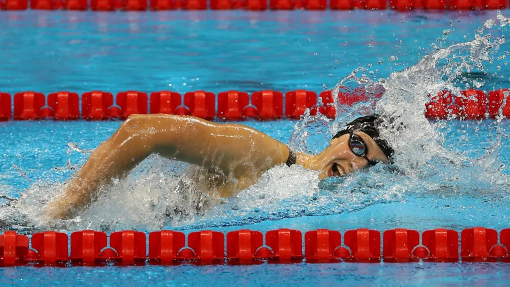 Olympic champion Katie Ledecky of the United States.