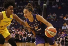 Players of Atlanta Dream in action