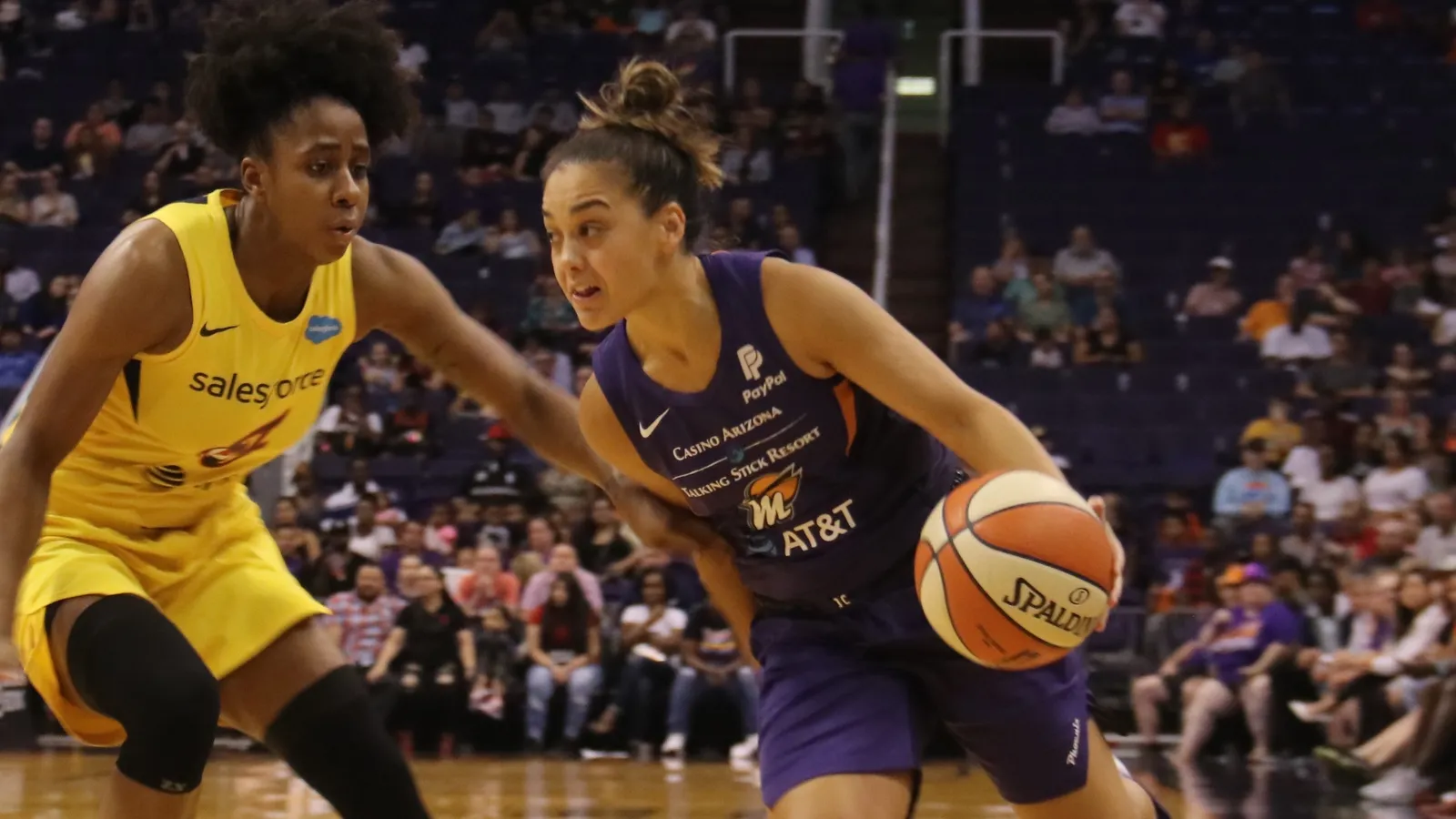 Players of Atlanta Dream in action