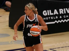 What did officials see on Sophie Cunningham’s controversial playoff foul? Sophie Cunningham in action during the basketball game