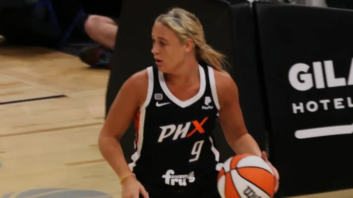 Sophie Cunningham during her time in Phoenix Mercury on the court.