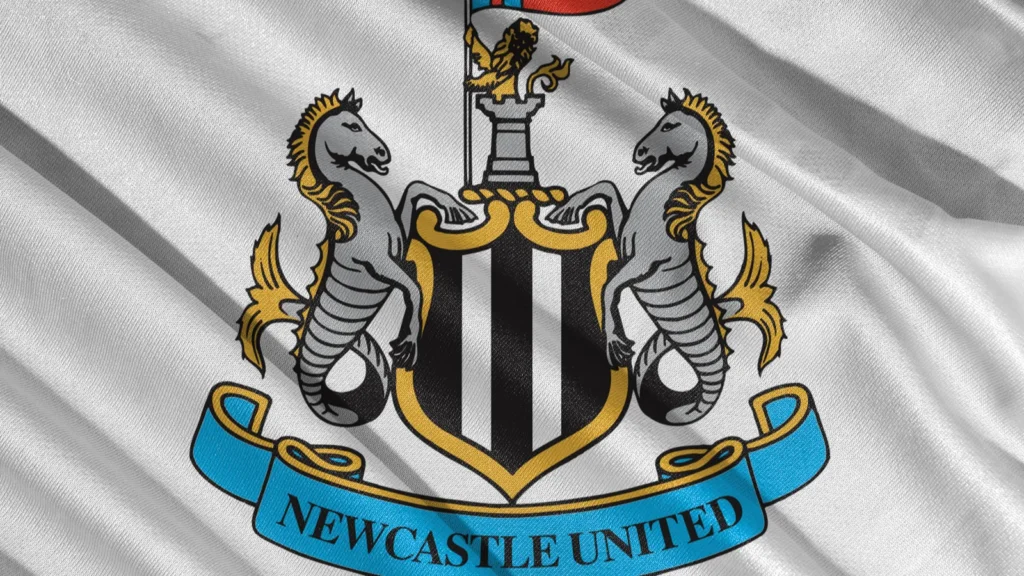 Logo of Newcastle United on a fabric