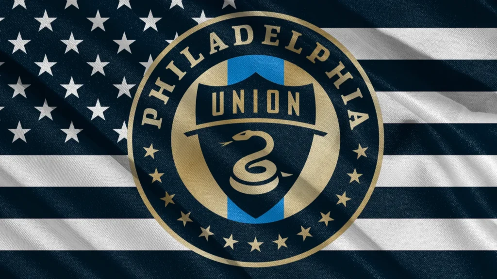 Logo of Philadelphia Union FC on a fabric
