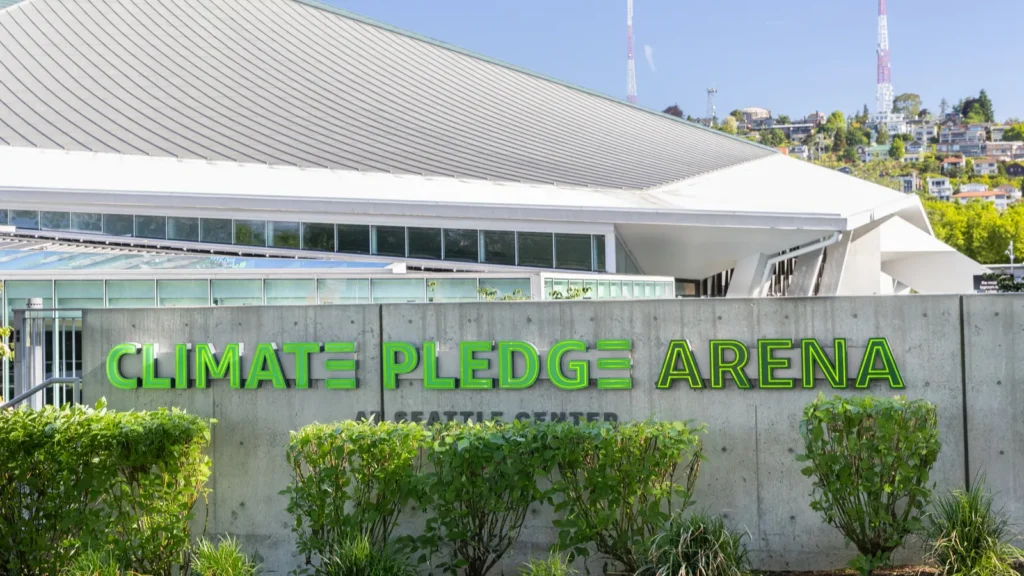 Exterior of Climate Pledge Arena