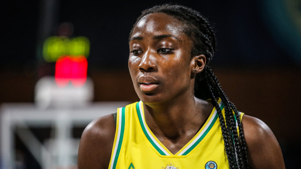 Magbegor Ezi during basketball match