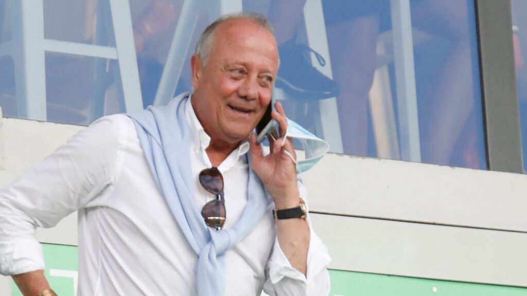 Bernard Lacombe during French championship Ligue 1 football match