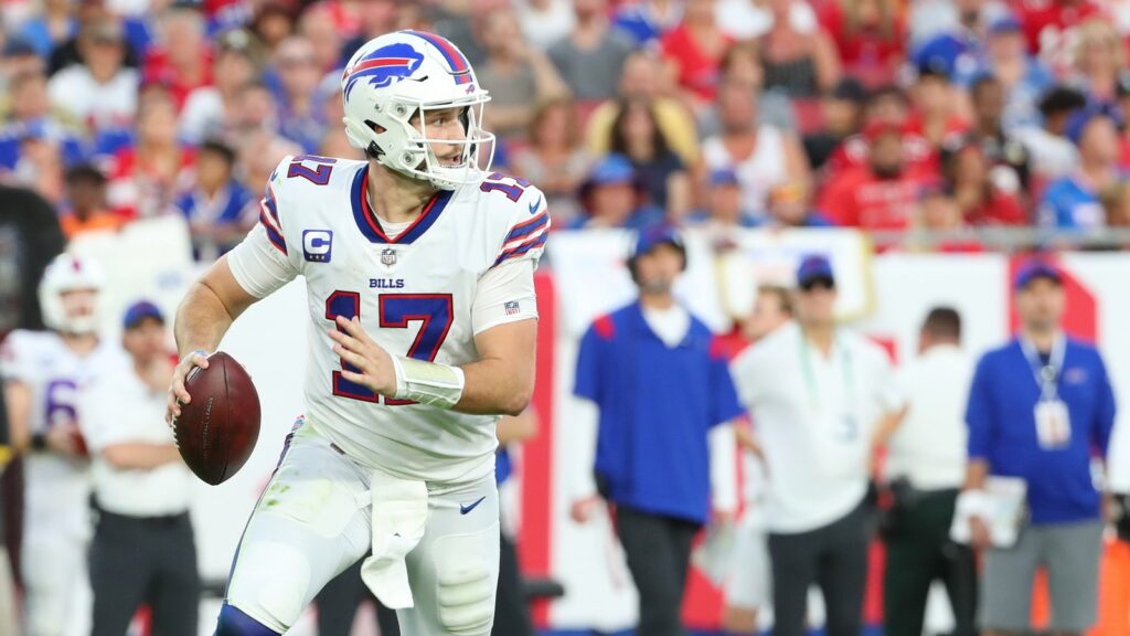 Josh Allen in action