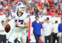 Josh Allen in action