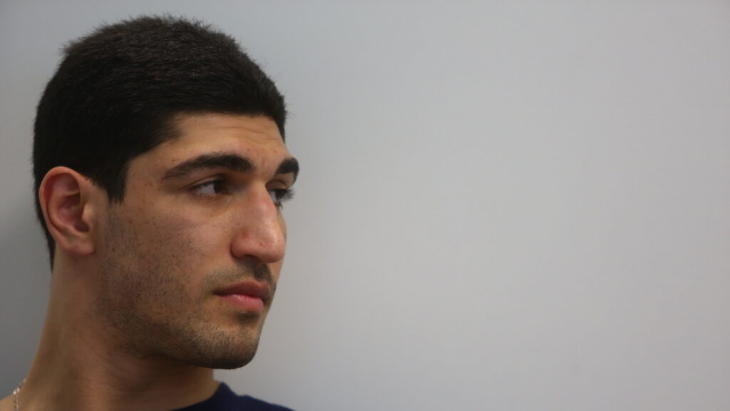 Focus shot of Enes Kanter