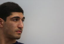Focus shot of Enes Kanter