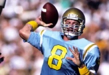 Troy Aikman in action