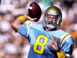 Troy Aikman in action