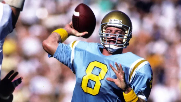 Troy Aikman in action