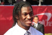 RGIII reveals which NFL team is best after halftime Robert Griffin III at an event.