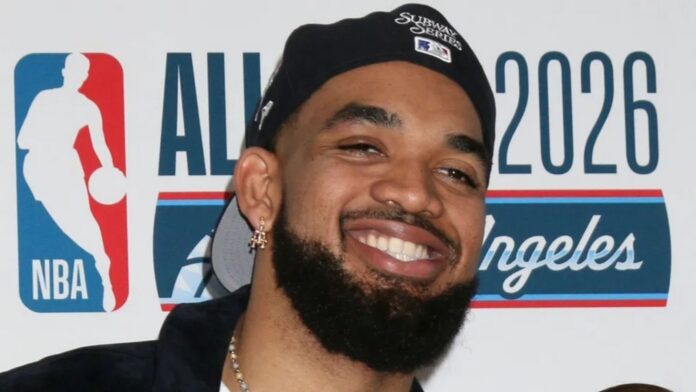 Karl Anthony Towns closeup.