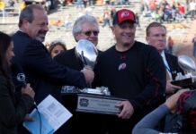 Kyle Whittingham reveals who could return for Michigan vs. Minnesota EL PASO – DECEMBER 31: Oscar Leeser presents the Sun Bowl Trophy to Kyle Whittingham of UTAH for their overtime 30 to 27 win over Georgia Tech at the Sun Bowl on December 31, 2011 in El Paso, Texas.