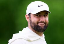 Scottie Scheffler at the golf club