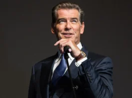 Actor Pierce Brosnan at an event.