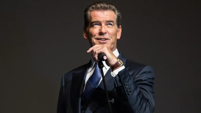 Actor Pierce Brosnan at an event.