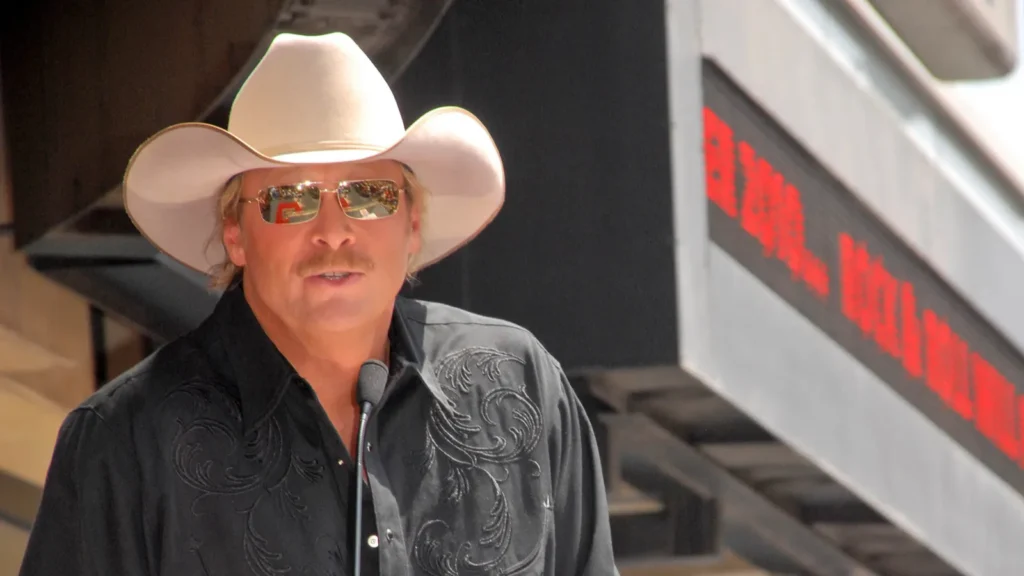 Alan Jackson speaking at an event