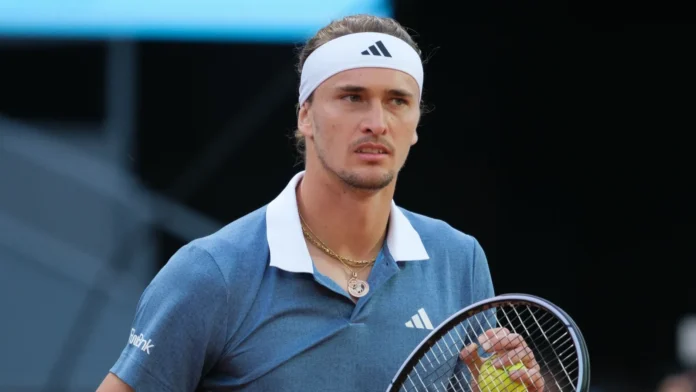 alexander zverev of germany against borna coric during their