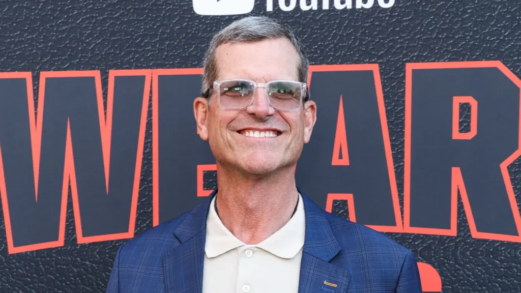 Jim Harbaugh at an event.