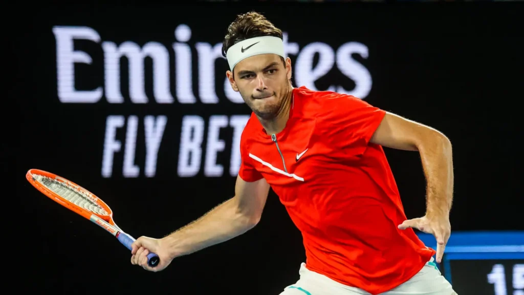 Taylor Fritz in action